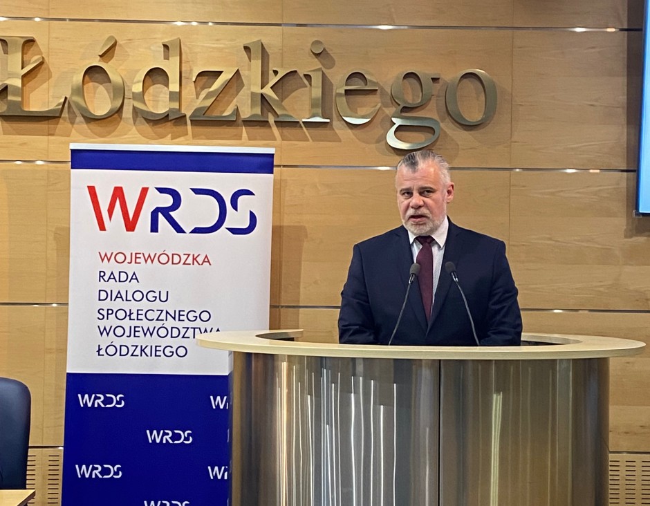 Posiedzenie Wojewódzkiej Rady Dialogu Społecznego poświęcone sprawozdaniu Okręgowego Inspektoratu Pracy w Łodzi