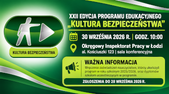 XXII edycja Programu Edukacyjnego „Kultura Bezpieczeństwa”.