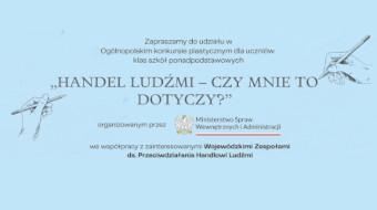 Konkurs plastyczny dla uczniów szkół ponadpodstawowych - „Handel ludźmi - czy mnie to dotyczy?”